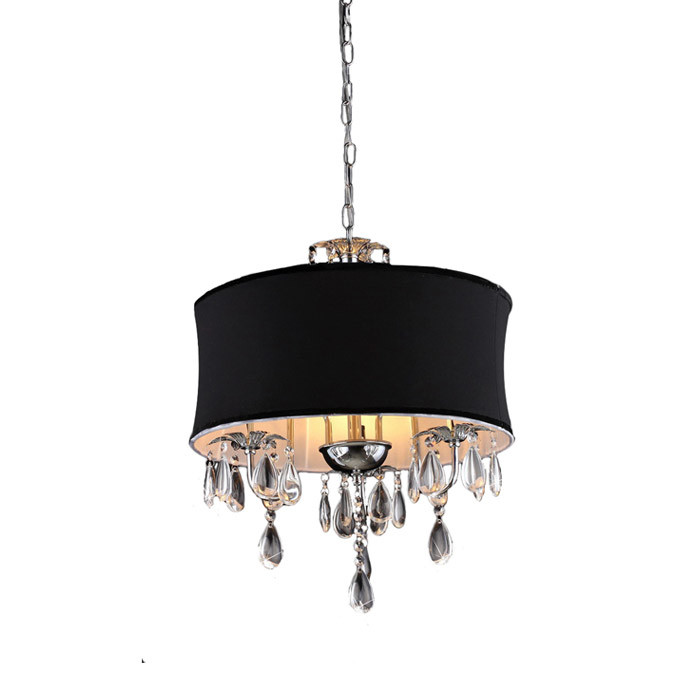 Cassiopeia Crystal-Black Shade Chandelier