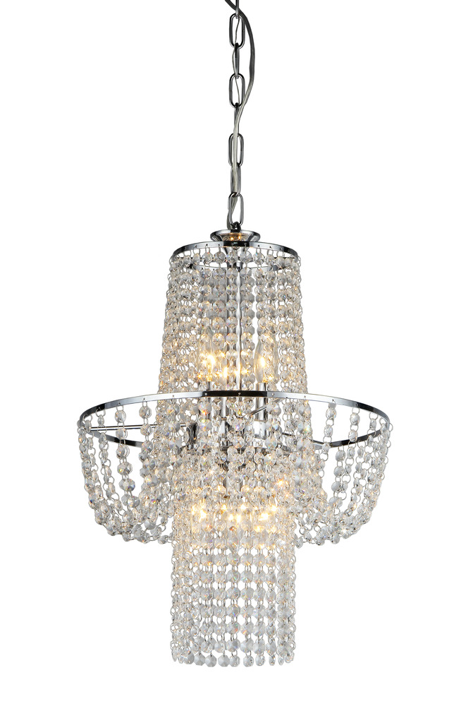 Charlotte Crystal-Chrome Chandelier