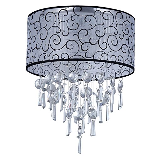 Spiraling Crystal Chandelier