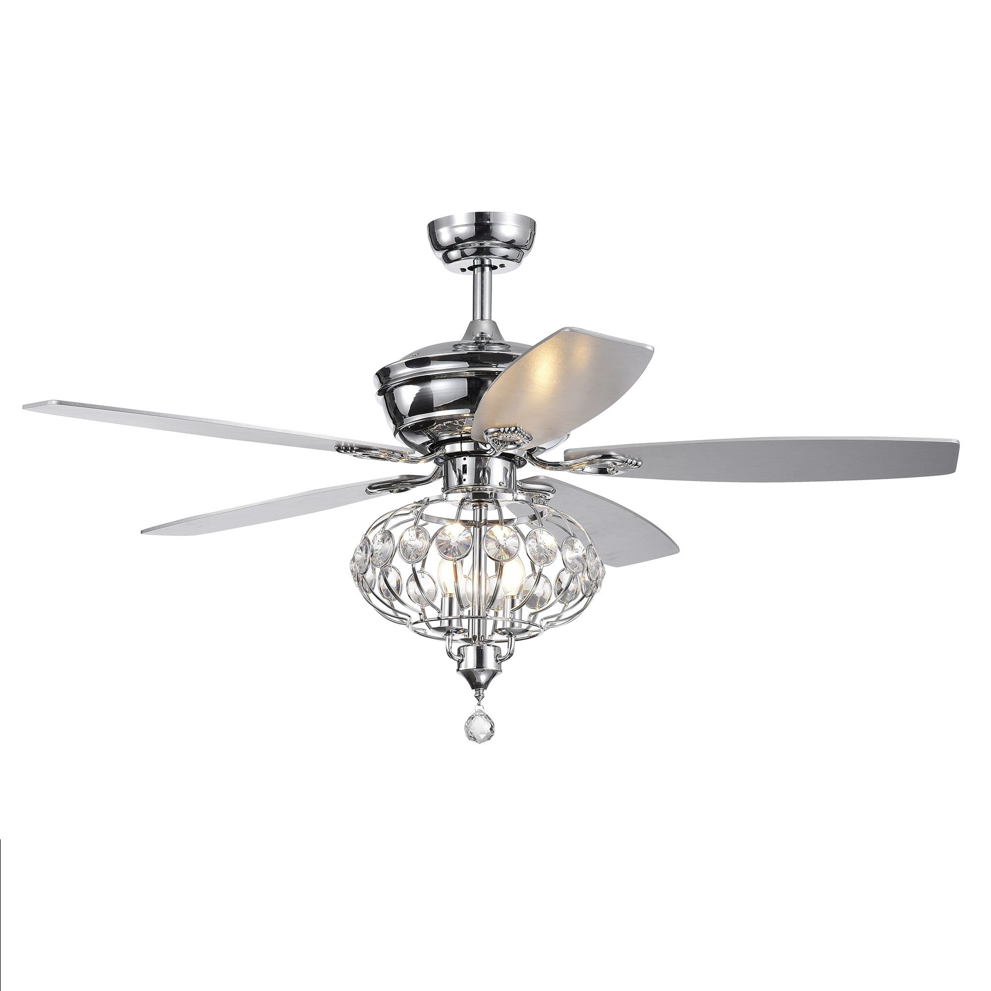 Silver Orchid Finlayson 52-inch Lighted Ceiling Fan with Reversible Blades