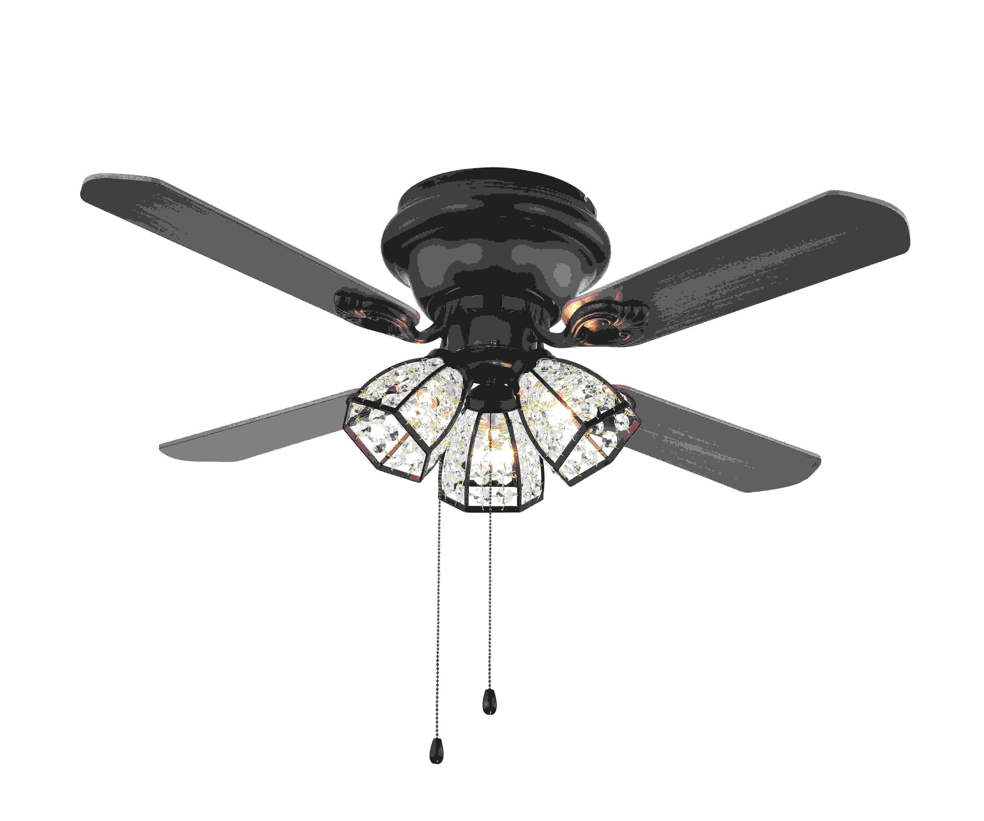 Tarudor Antique Bronze 42-inch 3-Light Lighted Ceiling Fan