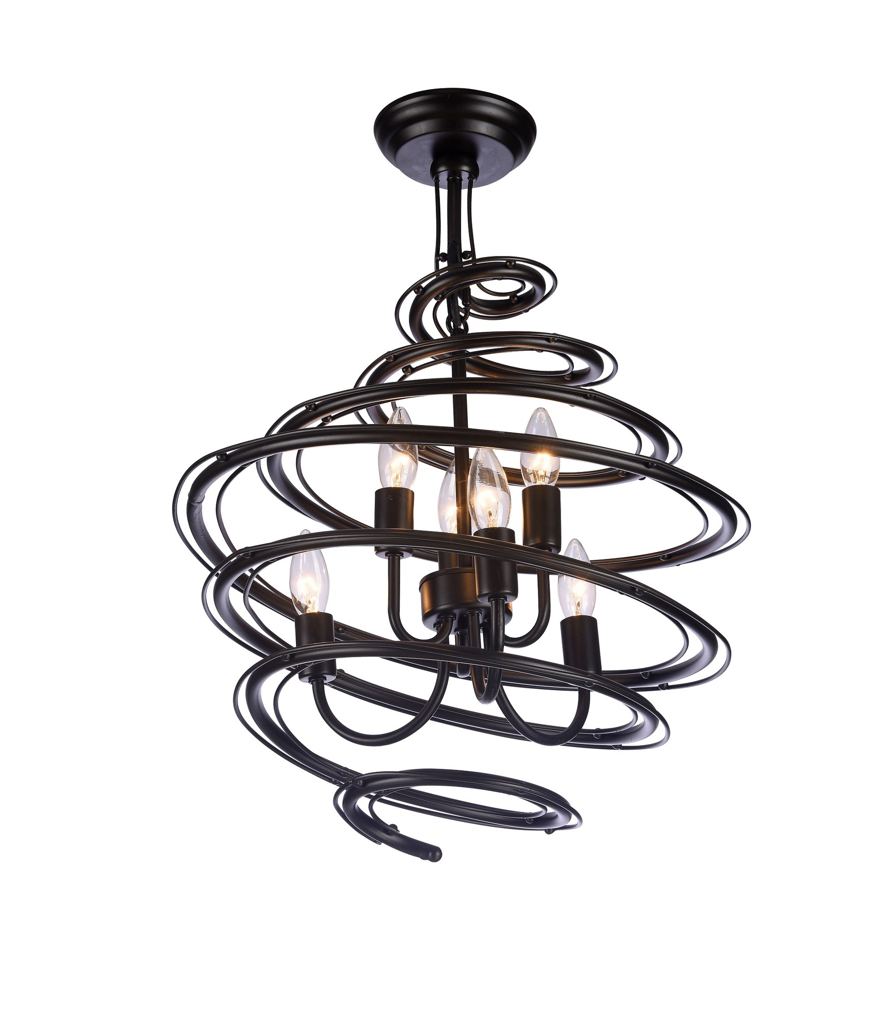 Albertus Black 6-Light Pendant