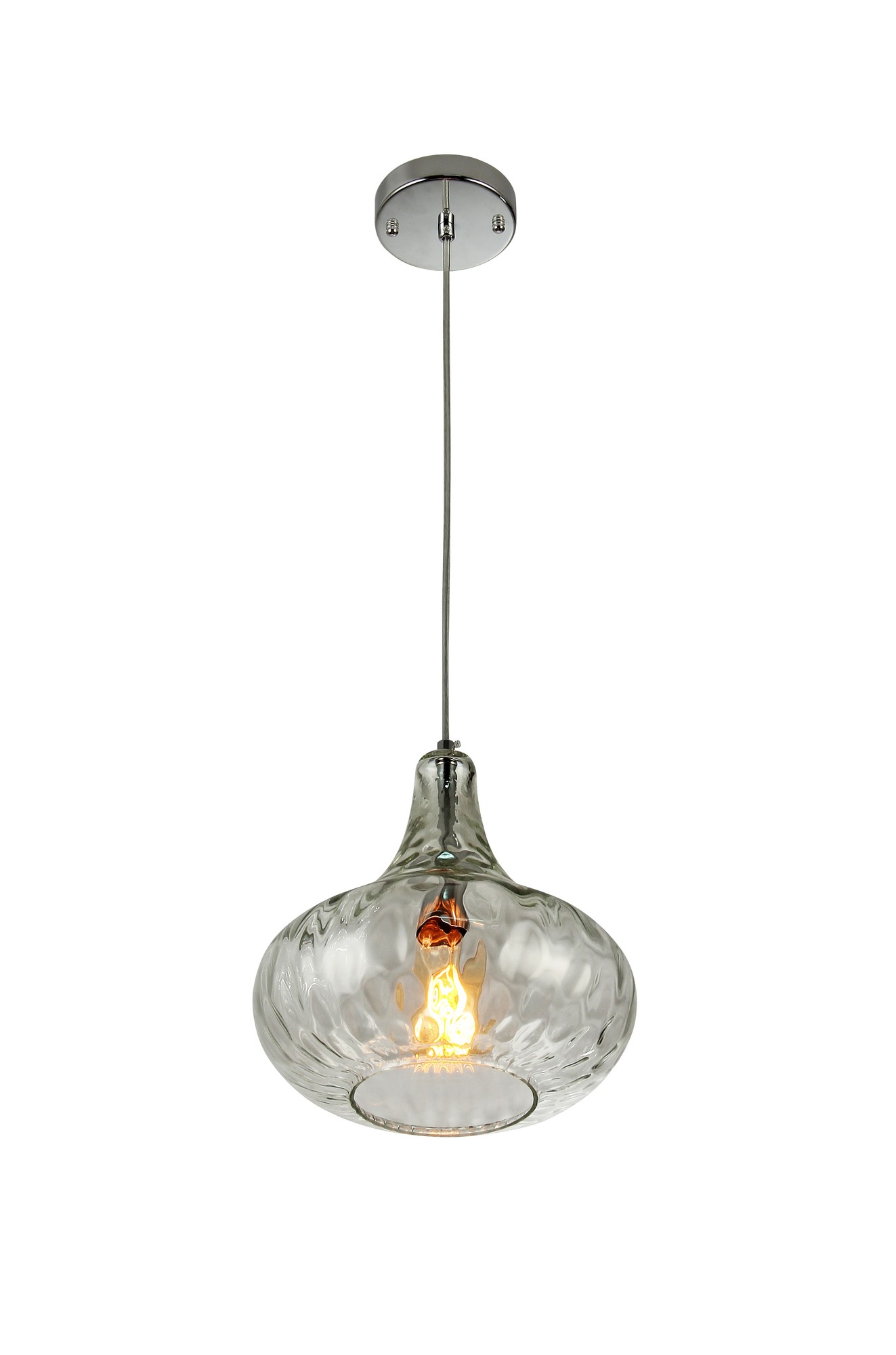 Antep 1-Light 11-Inch Glass Vase Pendant