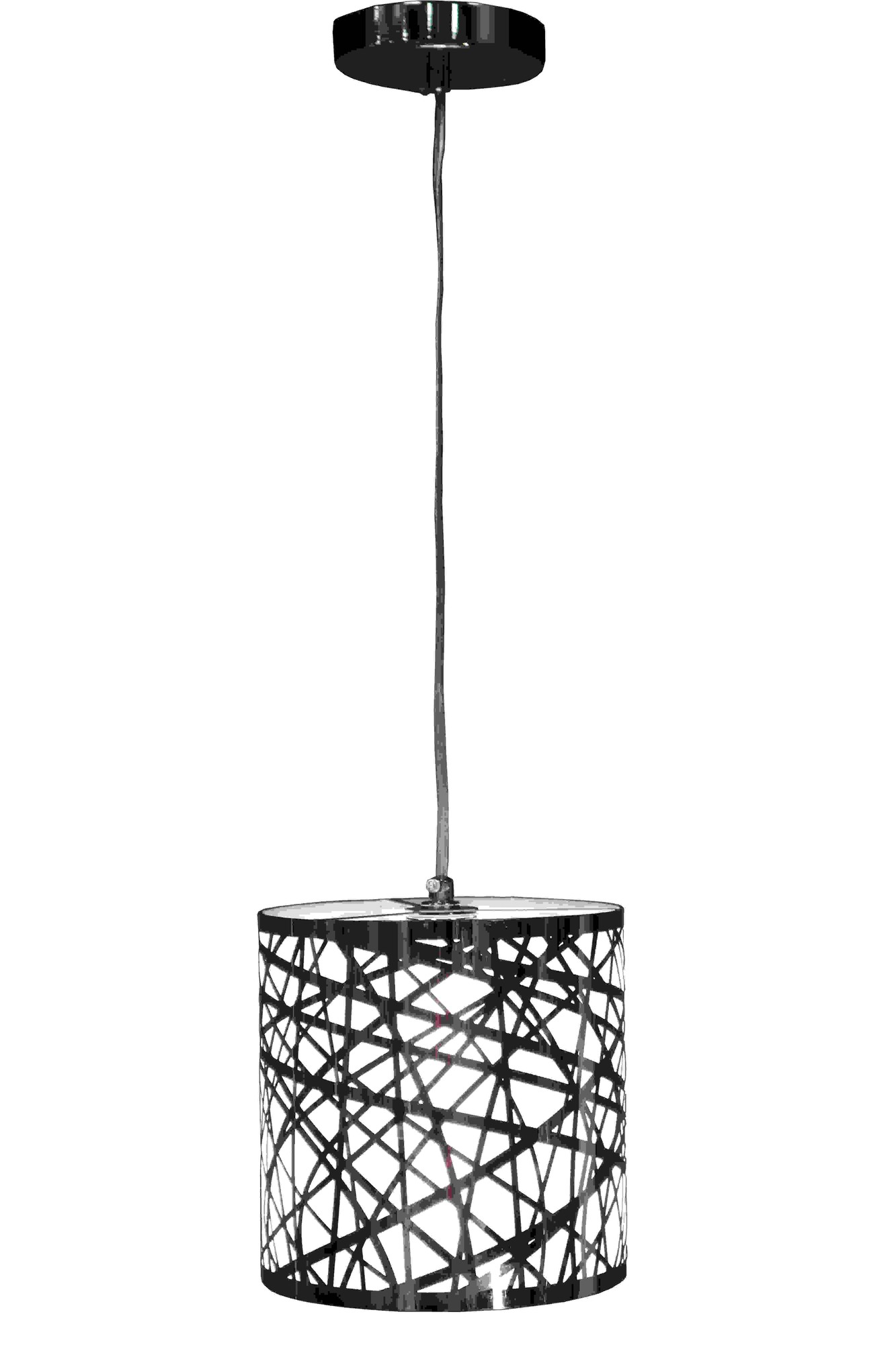 Janna 1-light Metal 8-inch Chrome-finish Pendant Lamp