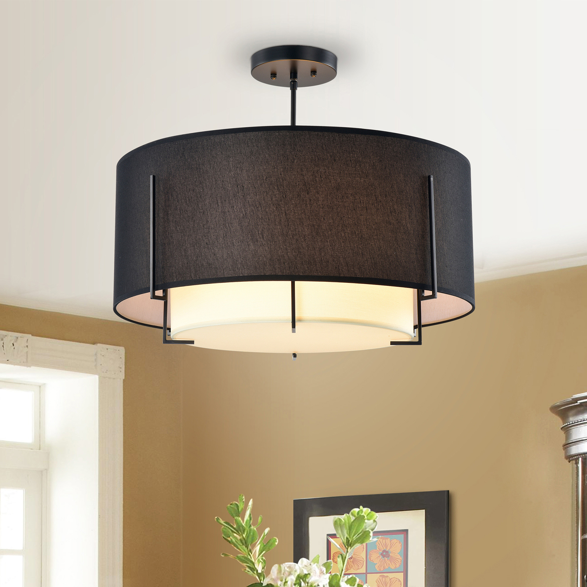 Fazlo Matte Black 5-light Chandelier