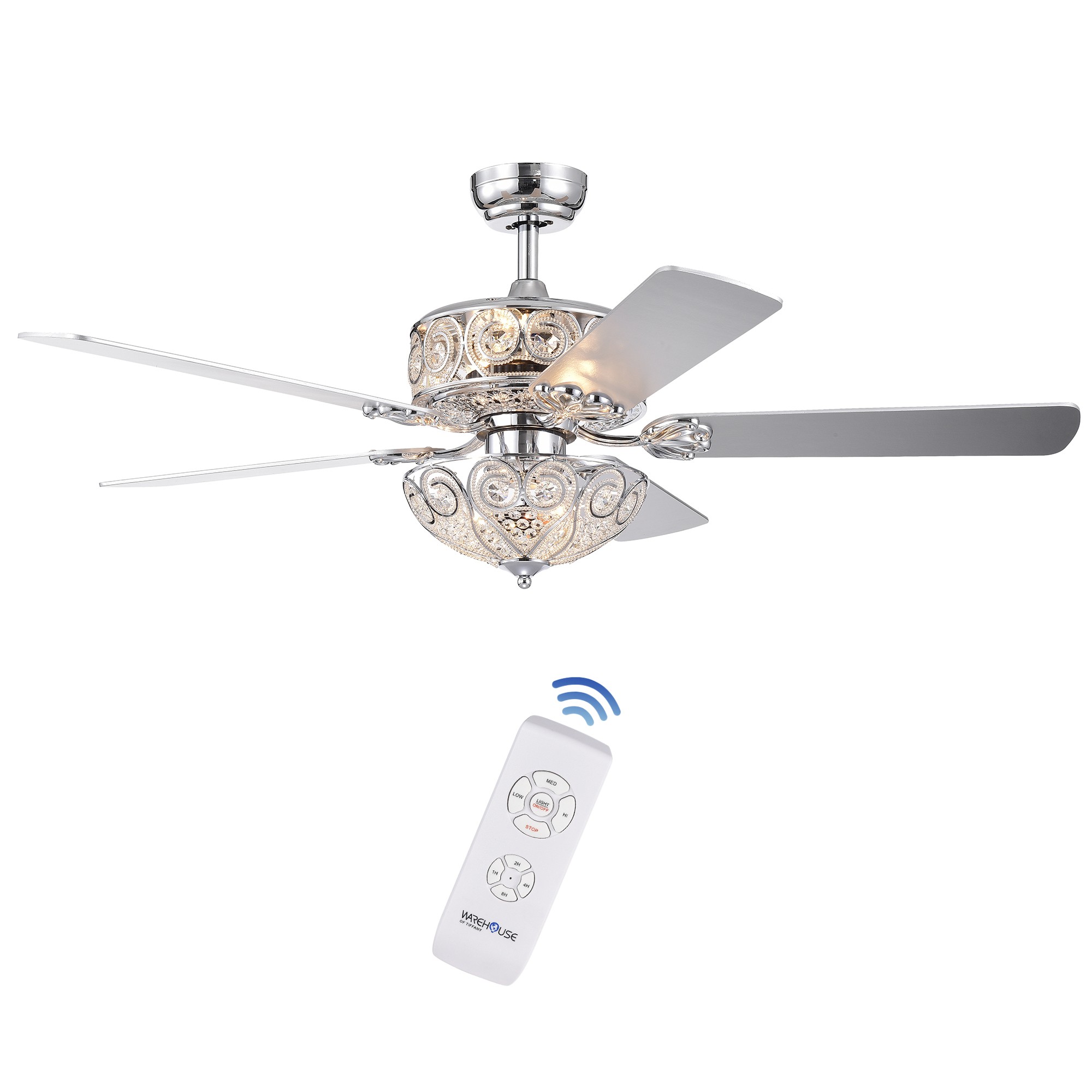 Gracewood Hollow Inada 52-inch Rustic Bronze Ceiling Fan