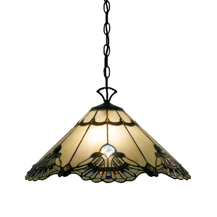 Tiffany-style Courtesan Hanging Lamp