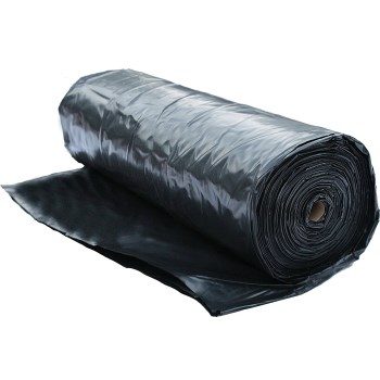 10X100 Foot 4Mil Black Polyethylene