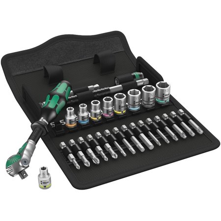 Wera 8100 SA 6 Zyklop Metric Speed Ratchet Set 28 Piece 1/4" Drive