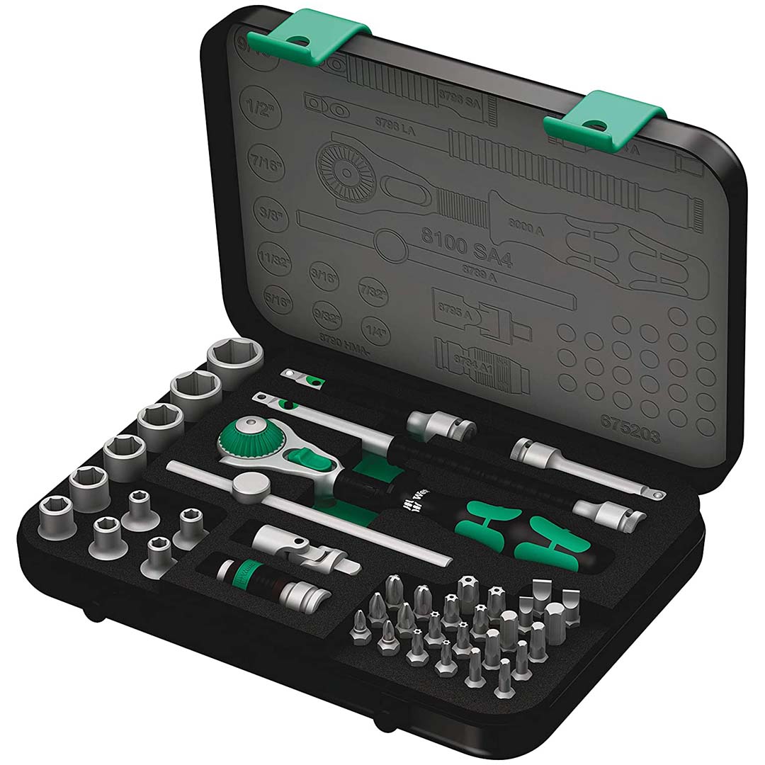 Wera SAE 1/4" Drive Speed Ratchet Set (41-Piece Set)