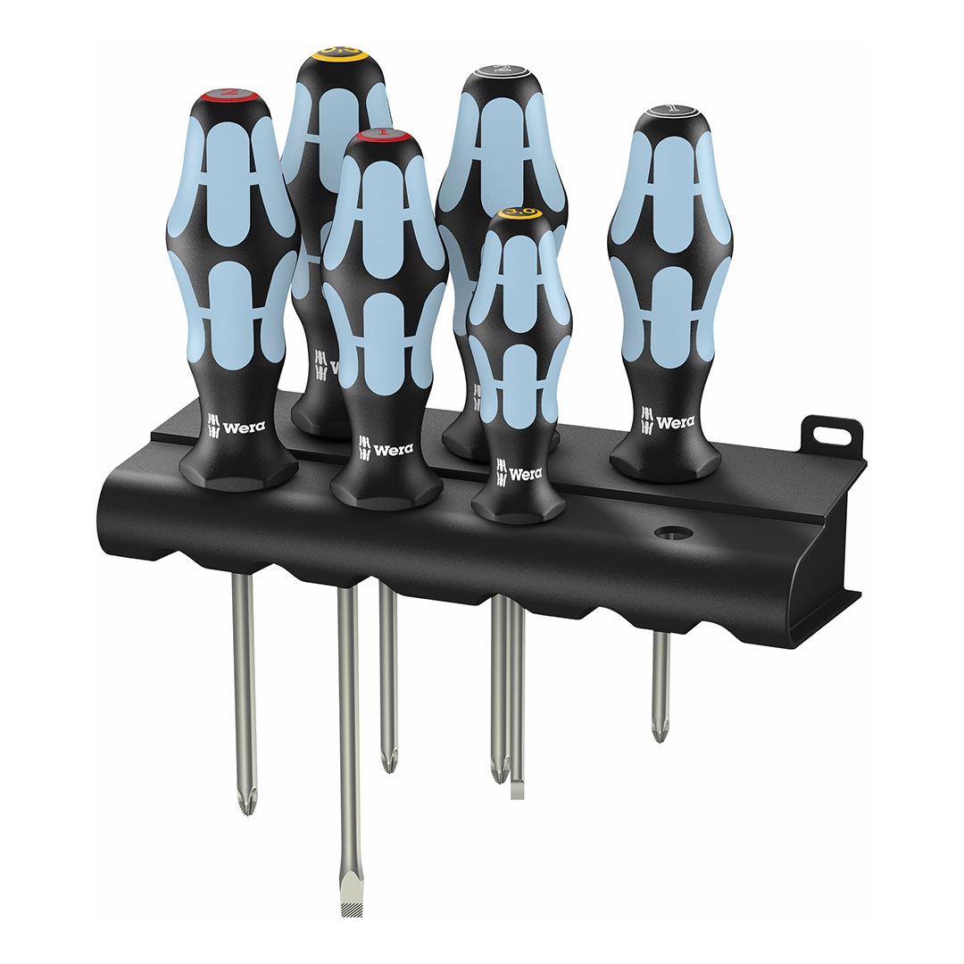 Wera Screwdriver Set with Rack (6-Piece Set)