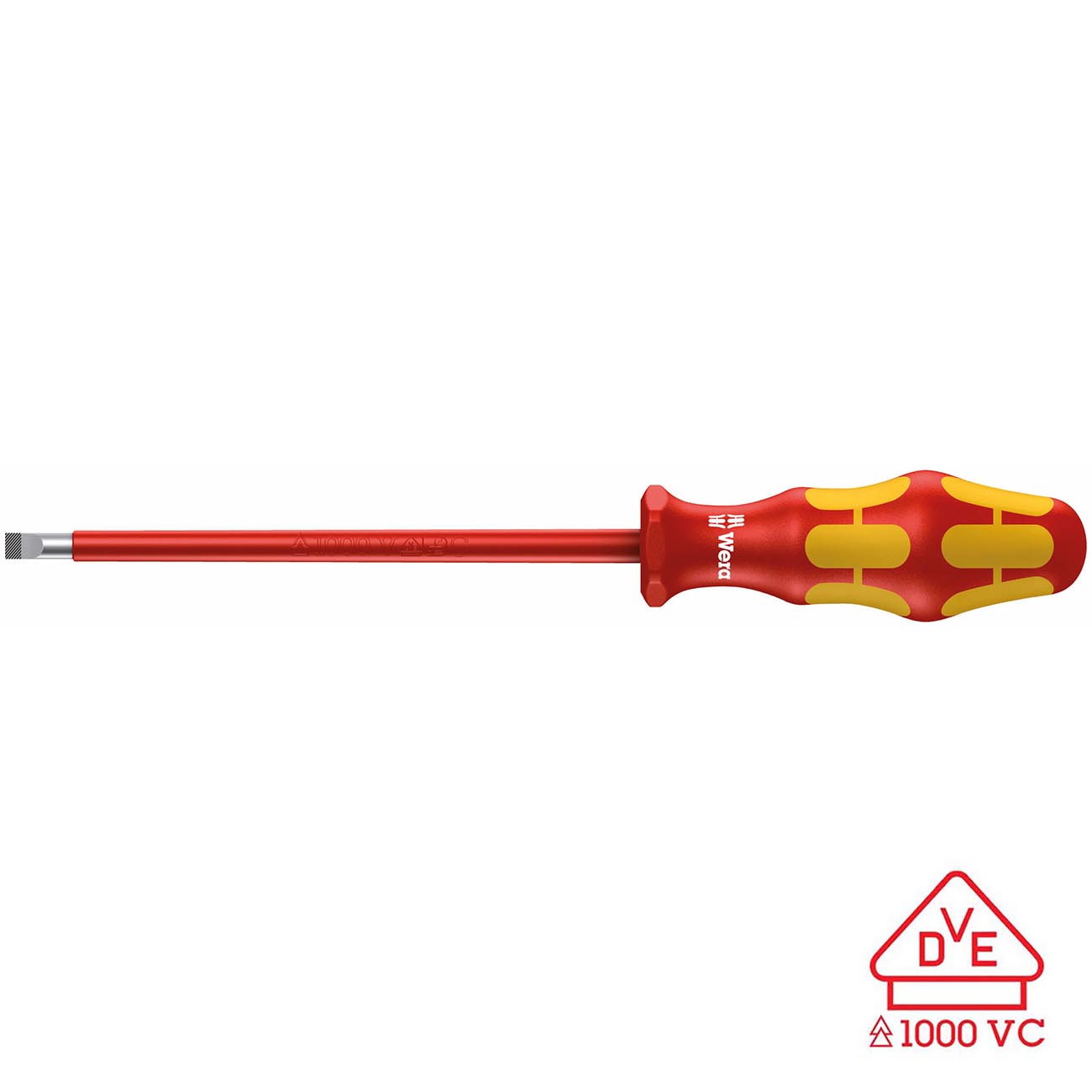 Wera VDE Insulated Screwdriver: Slotted 6.5mm