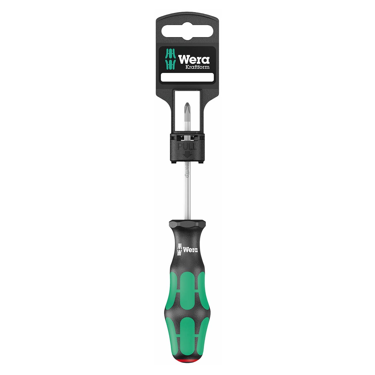 Wera Screwdriver: Phillips PH #1 x 80mm (On Hang-Tag)