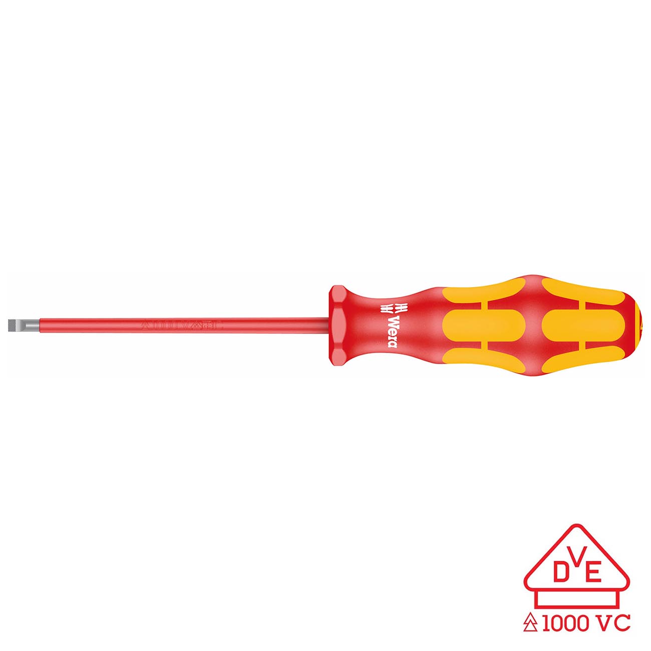 Wera VDE Insulated Screwdriver: Slotted 8mm