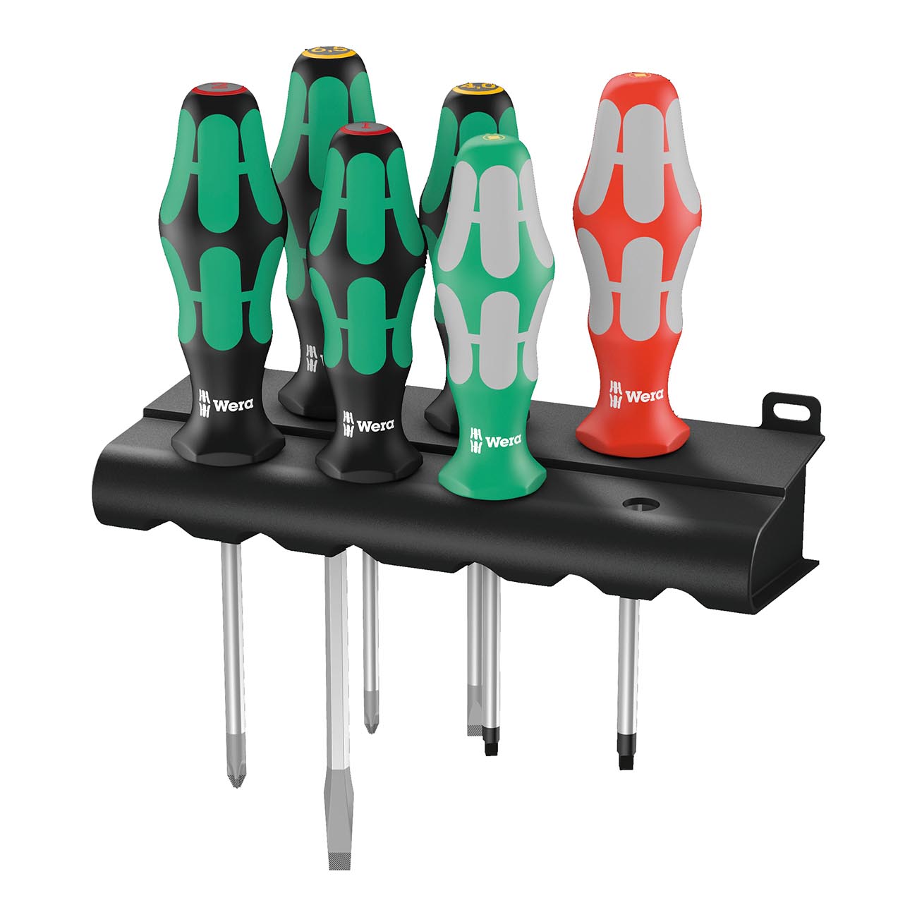 Wera Kraftform Screwdriver Set with Rack - Lasertip (6 Piece Set)