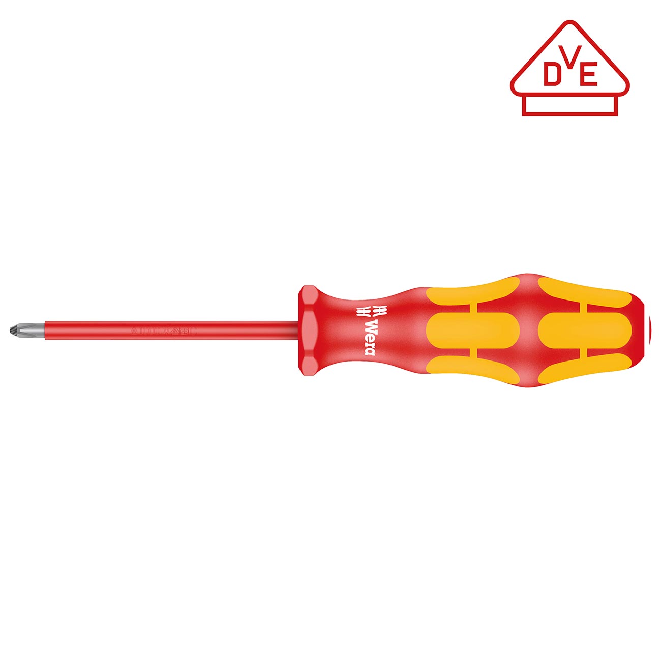 Wera VDE Insulated Screwdriver: Pozidriv PZ# 1 with Laser Tip