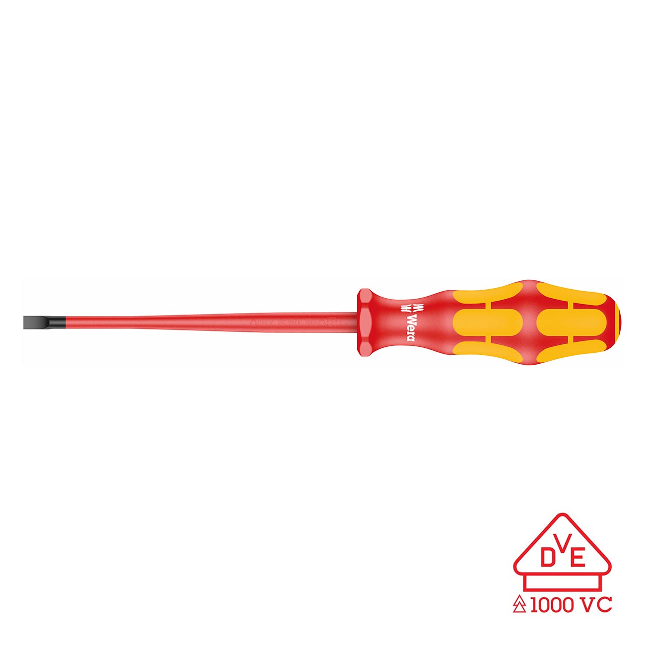 Wera VDE Insulated Screwdriver: Slotted 5.5mm