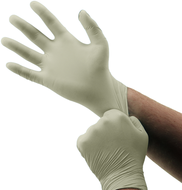 B22011-M 5Mil Medium Latex Gloves