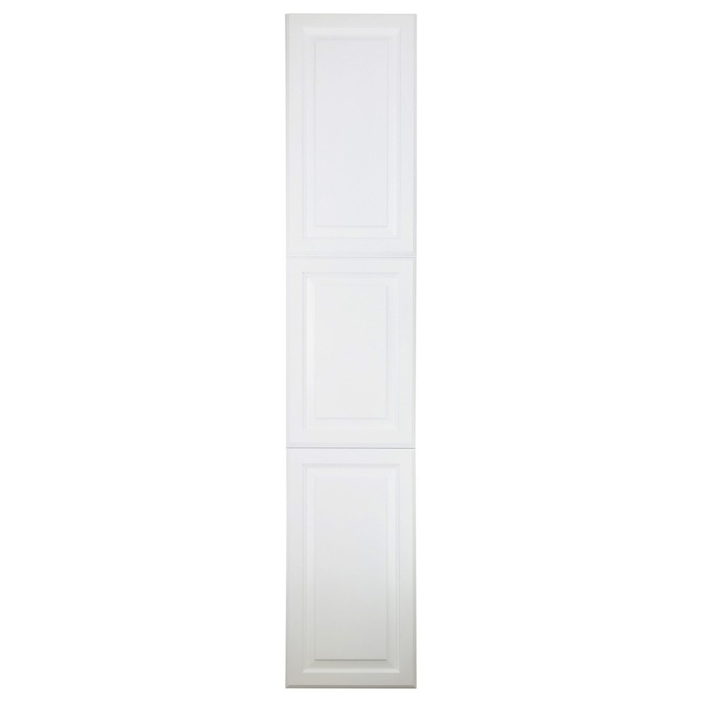 Corsica Recessed Medicine Cabinet -  87h x 15.5w x 3.5dWhite Enamel