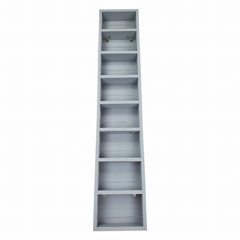 Cyprus On the Wall Spice Rack - 55"h x 14"W x 2.5"dPrimed Gray