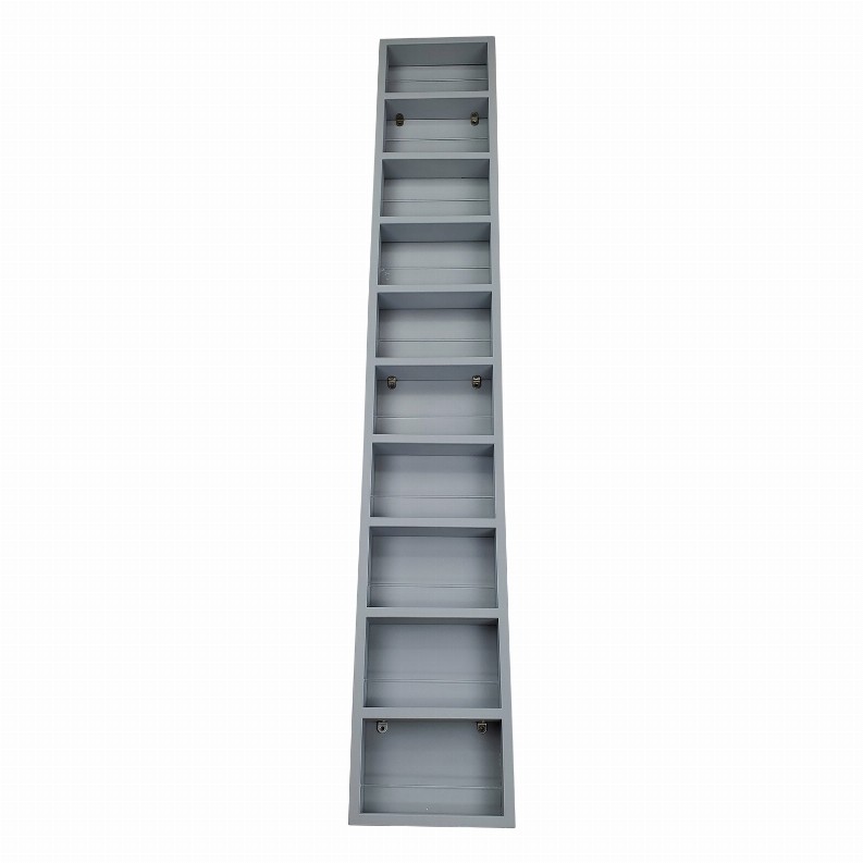Cyprus On the Wall Spice Rack - 69"h x 14"W x 2.5"dPrimed Gray