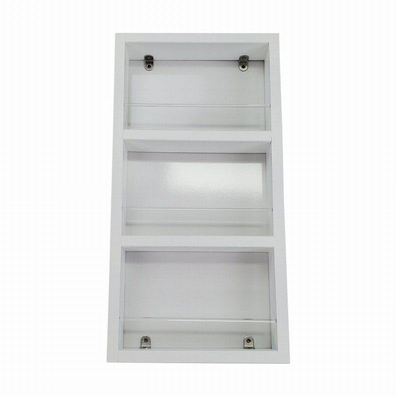 Miami On the Wall Spice Rack - 21"h x 11"w x 2.5"dWhite Enamel