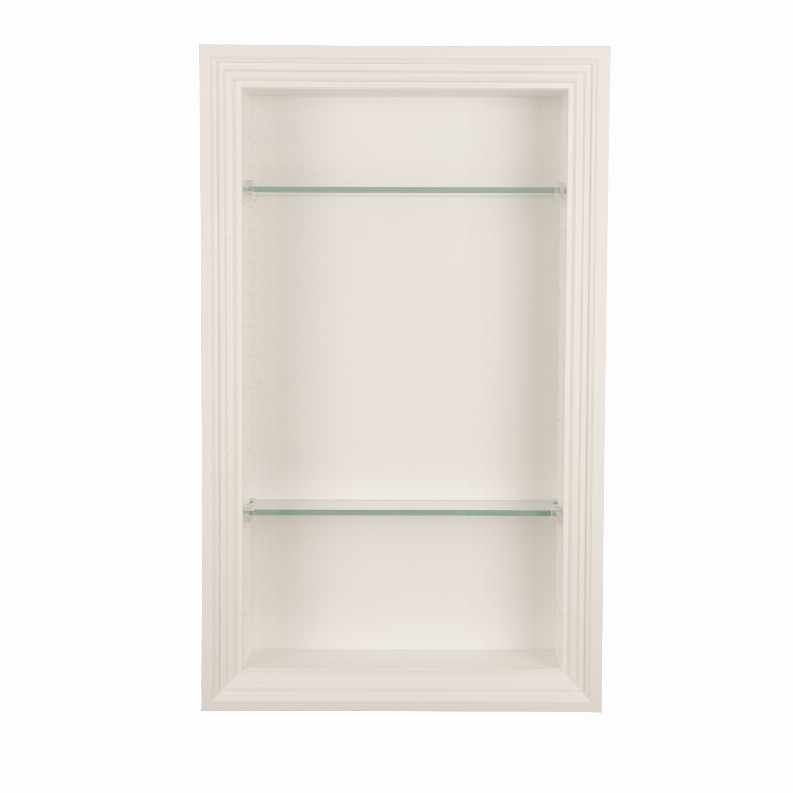 Nokomis Recessed Niche - 25.5"h x 15.5"w x 3.5"d White