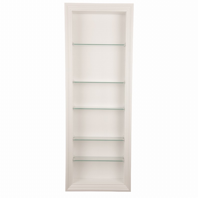 Nokomis Recessed Niche - 55.5"h x 15.5"w x 3.5"d White