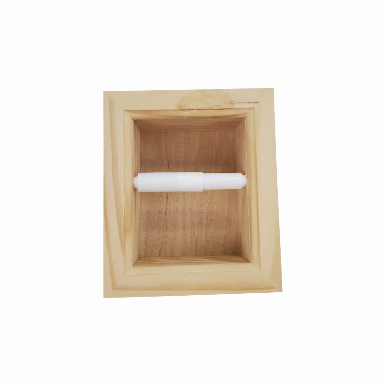 Tavares Recessed Solid Wood Toilet Paper  7 x 8.5"  24 Unfinished Wood