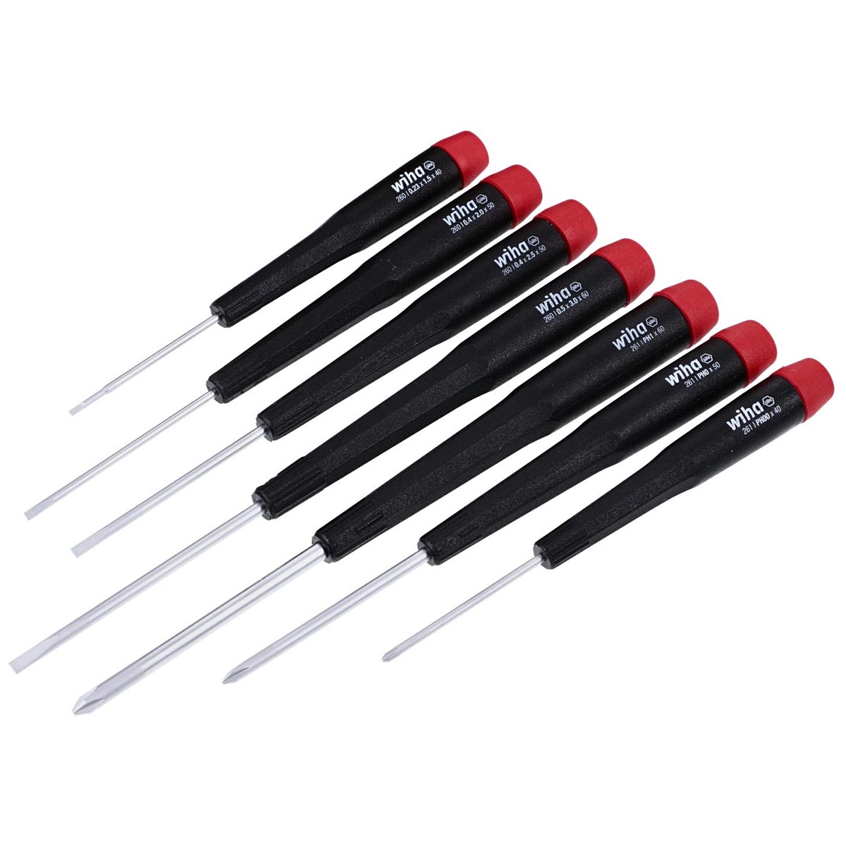 Wiha Precision Long Slotted/Phillips Screwdrivers (7 Piece Set)