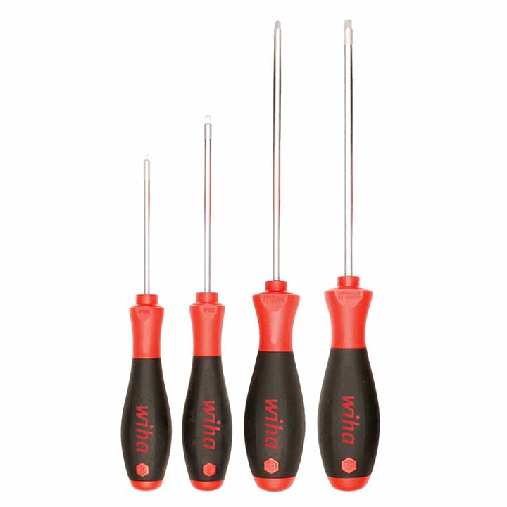 Wiha 4 Piece SoftFinish Square Screwdriver Set