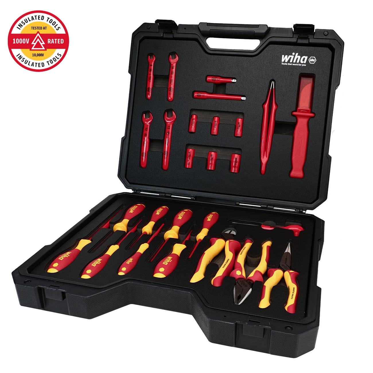 Wiha Insulated VDE Hybrid & EV Essentials Tool Kit (26 piece set)
