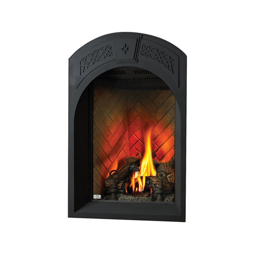 Arched Black Heritage Pattern Surround with Safety Barrier for Park Avenue - AFK82-1SB