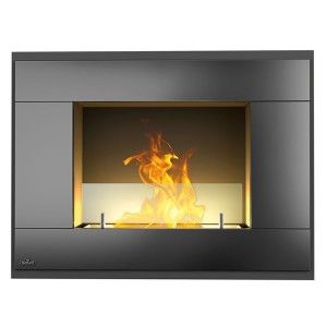 Wmfe2K Square Wall Mount Fireplace,Stainless Steel