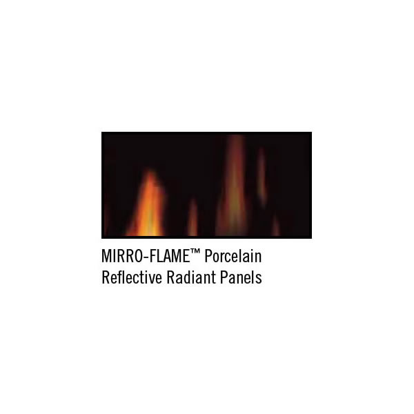 MIRRO-FLAME Porcelain Reflective Radiant Panels for BAYFIELD GDS25 - PRP25