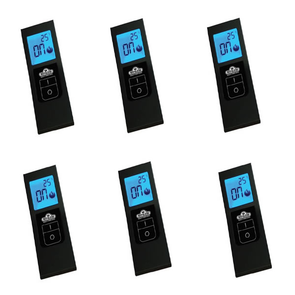 (1 Pack of 6) Bulk Pack Napoleon On/Off Hand Held Battery Operated Remote W/Digital Screen - F45-6