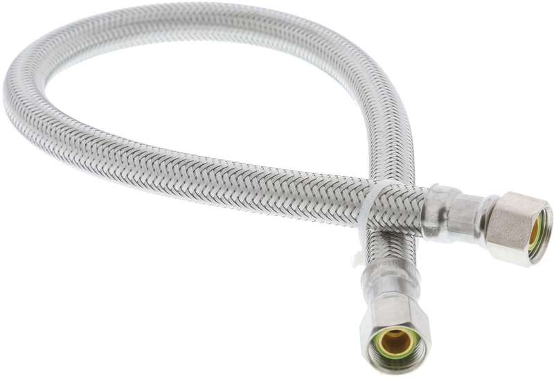 7717A 20 In. Stainless Steel Faucet Connector