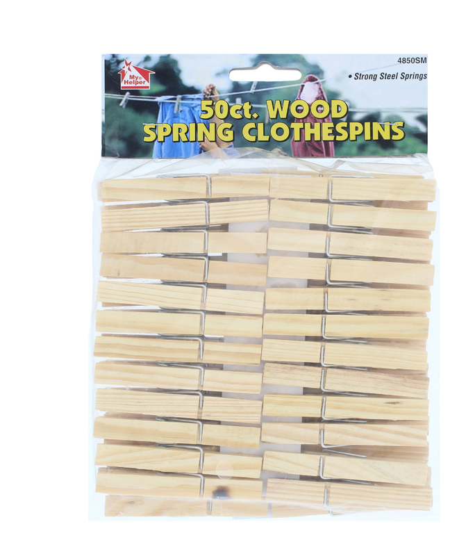 4850SM 50Ct Wood Clothespin