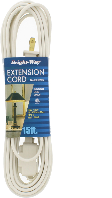 Ee15W 15 Ft. White Extention Cord