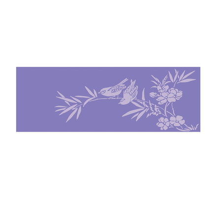 Yoga & Pilates Mat - 1/4"H X 24"W X 68"LLavenderLovebirds