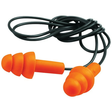 CORDED RUBBER EAR PLUGS 2PK