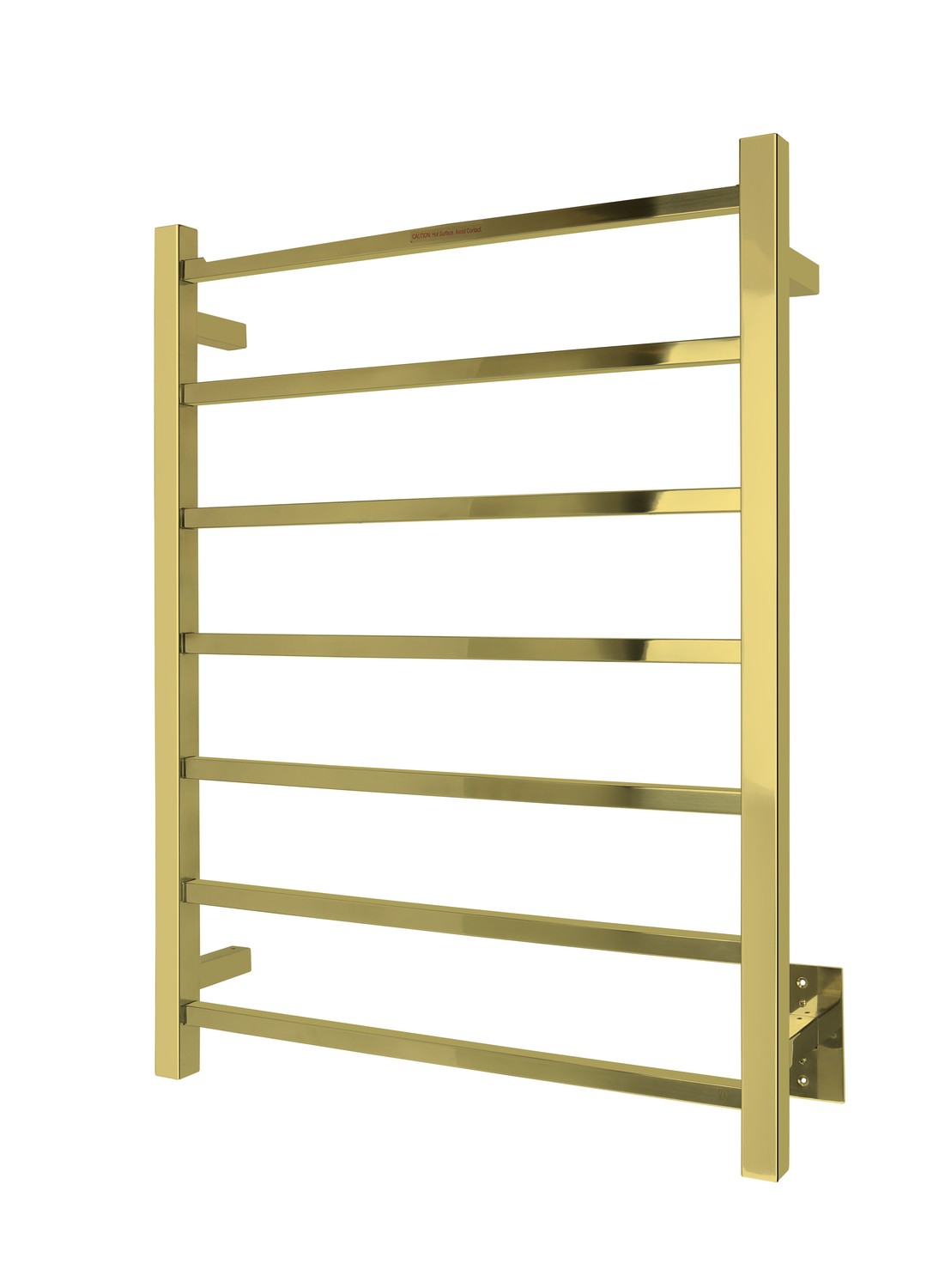 Tahoe 7 Towel Warmer, Brushed Gold, Hardwired, 7 bars