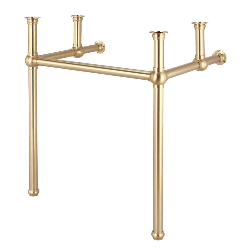 Embassy 30 Inch Wide Single Wash Stand Only in Satin Gold Finish
