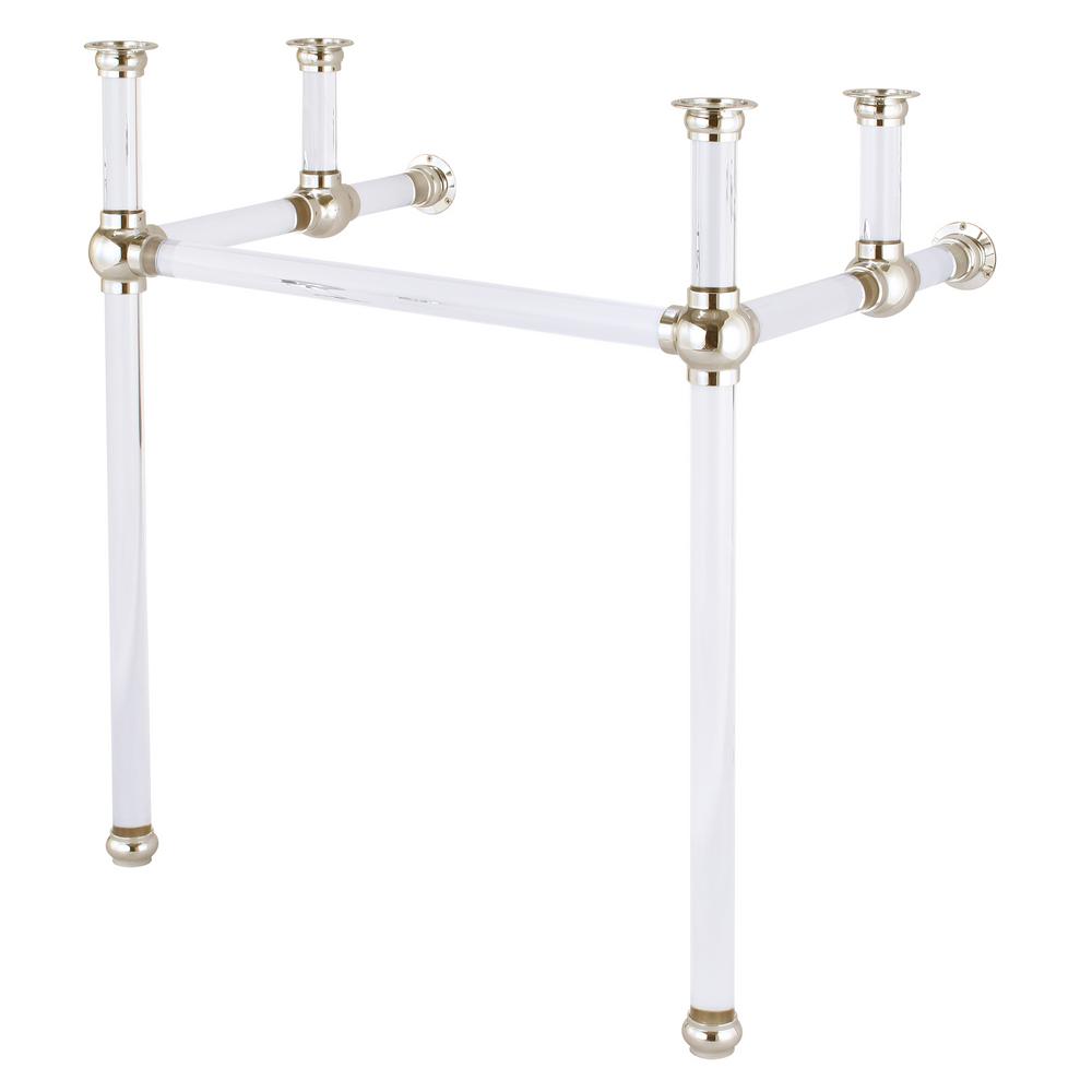 Empire 30 Inch Wide Single Wash Stand Only in Polished Nickel (PVD) Finish