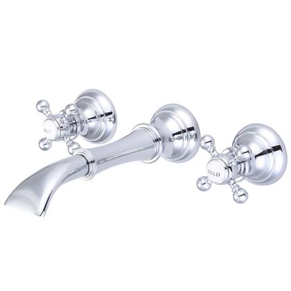 Water Creation Waterfall Style Wall-mounted Lavatory Faucet in Chrome Finish