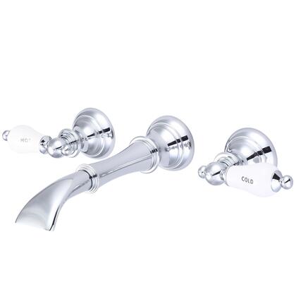 Water Creation Waterfall Style Wall-mounted Lavatory Faucet in Chrome Finish