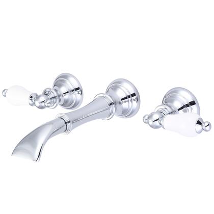 Water Creation Waterfall Style Wall-mounted Lavatory Faucet in Chrome Finish