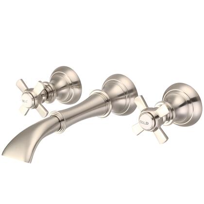 Water Creation Waterfall Style Wall-mounted Lavatory Faucet in Brushed Nickel Finish