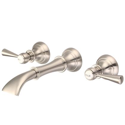 Water Creation Waterfall Style Wall-mounted Lavatory Faucet in Brushed Nickel Finish