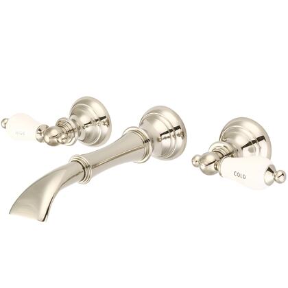 Water Creation Waterfall Style Wall-mounted Lavatory Faucet in Polished Nickel (PVD) Finish